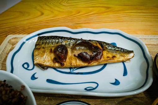 鯖の塩焼き 鯖,サバ,魚の写真素材