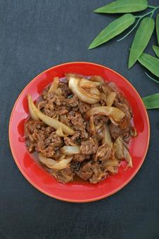 バラ焼き バラ焼き,牛肉,玉ねぎの写真素材