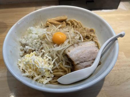 まぜそば まぜそば,コッテリ,丼の写真素材