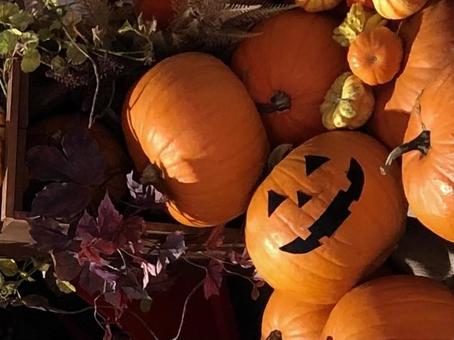 ハロウィンのかぼちゃの背景 ハロウィンのかぼちゃの背景の写真