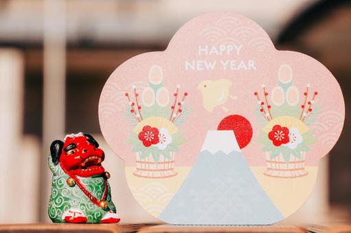 富士山がとても綺麗です 小物,置物,獅子舞の写真素材