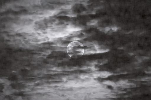 月(白黒) 月(白黒)の写真