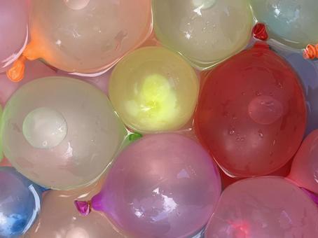 夏休みの水風船 夏休みの水風船 水風船,風船,夏の写真素材