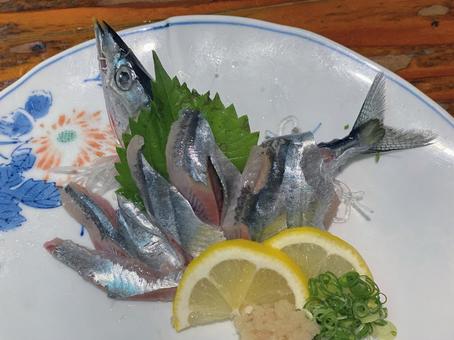 サンマの造り サンマの造り サンマ,秋刀魚,魚の写真素材