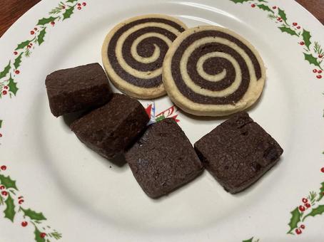 ぐるぐるクッキー⭐︎ショコラクッキー クッキー,焼菓子,スイーツの写真素材