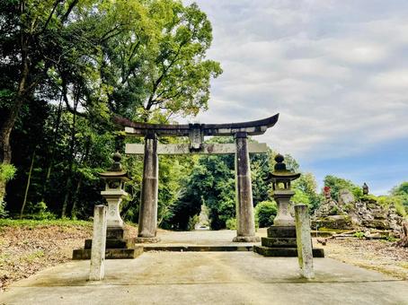 白石神社 白石神社,神社仏閣,境内の写真素材