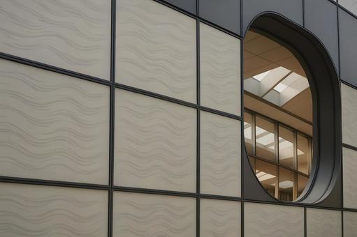 波模様の外壁ディテール 波模様の外壁ディテールの写真