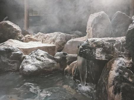 A tasteful open-air bath, JPG A tasteful open-air bath, hot spring, outdoor bath, bath, JPG