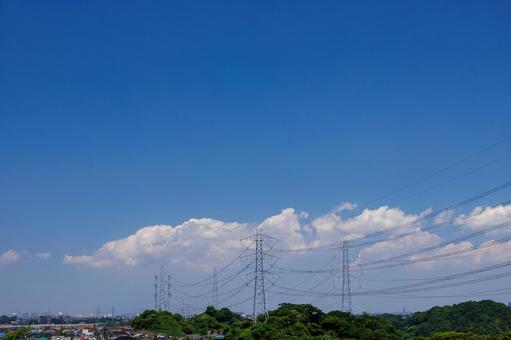 青空と白い雲 青空と白い雲の写真