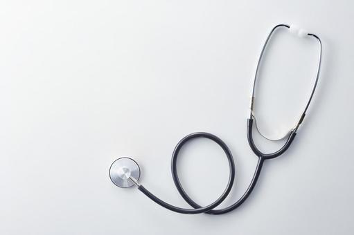 医療イメージ　聴診器 聴診器,医療イメージ,真俯瞰の写真素材