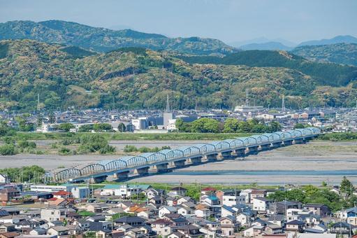 島田市 大井川橋(静岡) 島田市 大井川橋(静岡) 島田市,金谷,静岡の写真素材