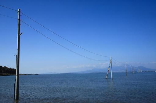 熊本県宇土市 長部田海床路 熊本県宇土市 長部田海床路の写真