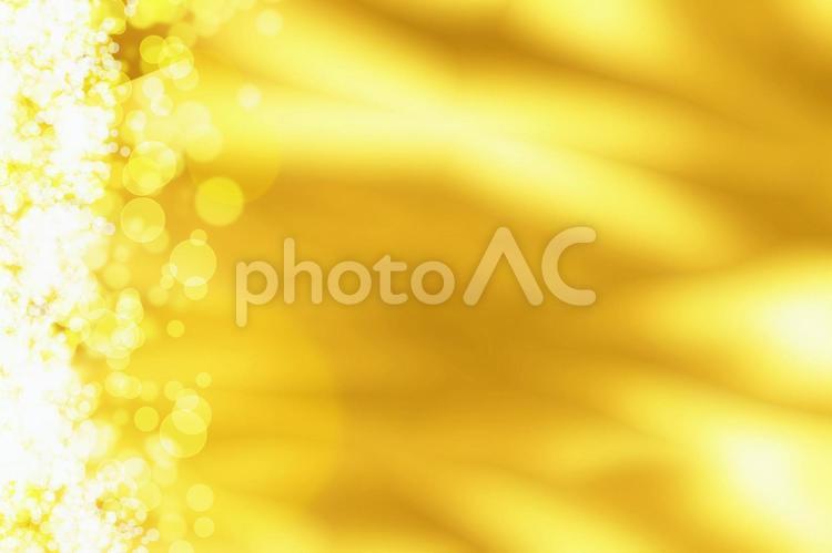 横がきらきら輝くゴールドの背景 ゴールド,金色,クリスマスの写真素材