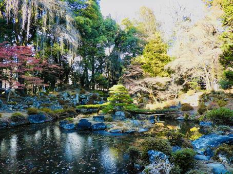 国指定名勝恵林寺庭園2 恵林寺庭園,恵林寺,庭園の写真素材