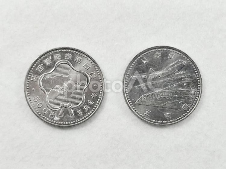 五百円記念硬貨 硬貨,記念硬貨,500円の写真素材