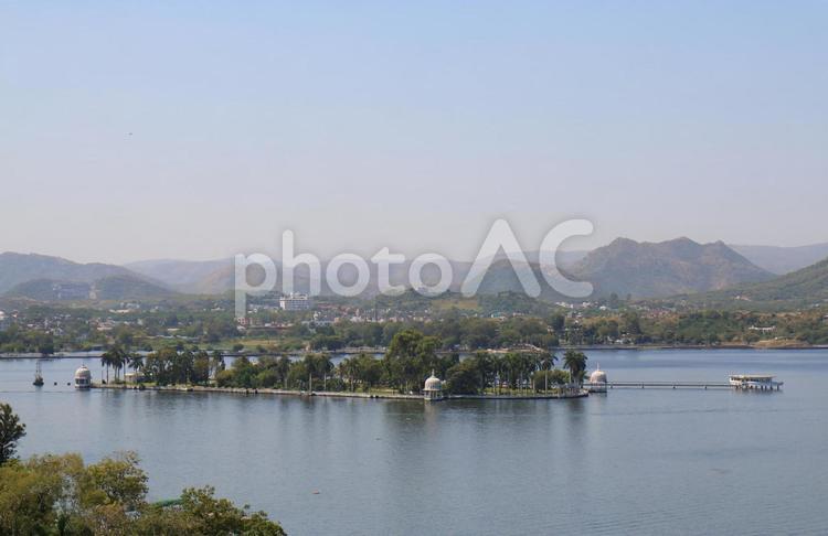 インド　ウダイプルのネルー公園の景色 インド,ウダイプル,ネルー公園の写真素材