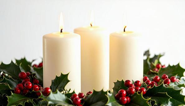 クリスマスキャンドルの写真