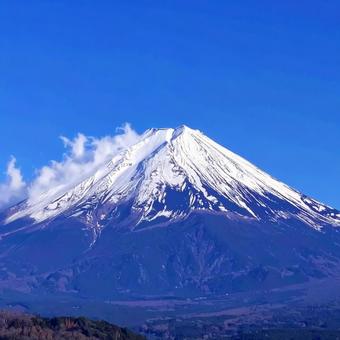 富士山と青空 富士山と青空の写真