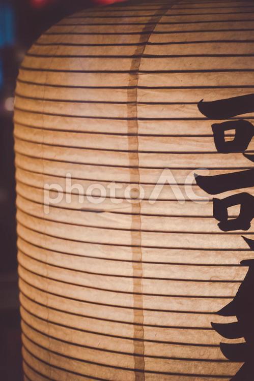 和紙提灯のディテール 和紙,提灯,明かりの写真素材