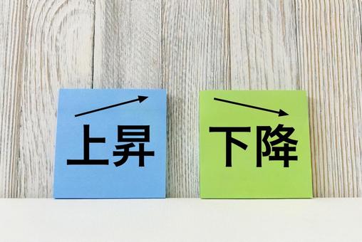 上昇と下降 変動イメージ素材 上昇と下降 変動イメージ素材 上昇下降,上昇,下降の写真素材