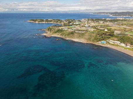 和田長浜海岸・2025年秋 ドローン,空撮,和田長浜海岸の写真素材