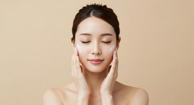 美容イメージ、スキンケア、女性モデル 美容イメージ、スキンケア、女性モデルの写真