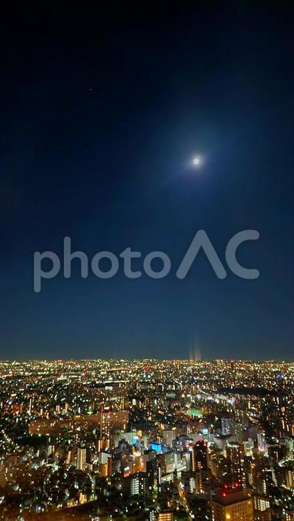東京の夜の街並み 夜,night,夜景の写真素材