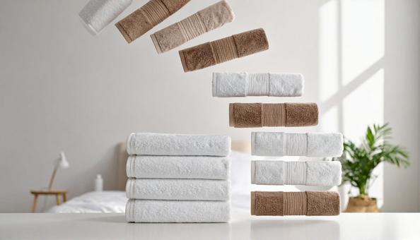 未来 自動化の理想 洗濯物 タオルの写真