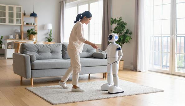 二足歩行のロボット 二足歩行のロボットの写真