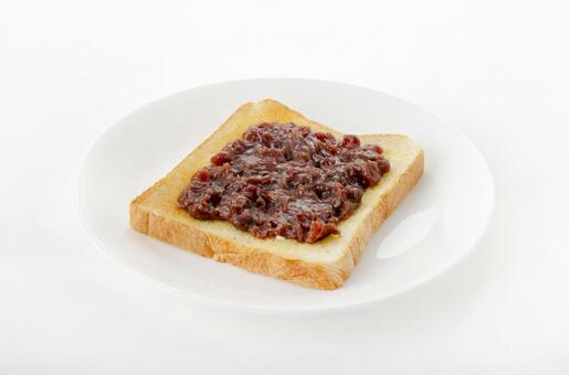 あんトースト あんトースト,小倉トースト,あずきの写真素材