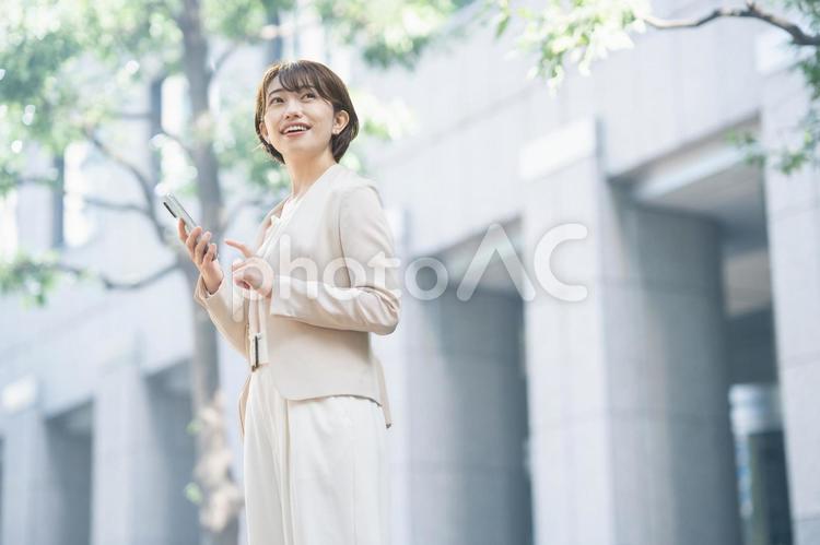 笑顔のビジネスウーマン 女性,日本人,人物の写真素材