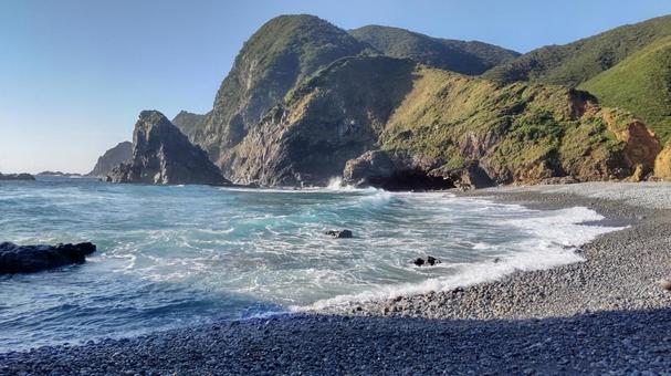 台風通過後のホノホシ海岸の海 台風通過後のホノホシ海岸の海 景色,自然,風景の写真素材