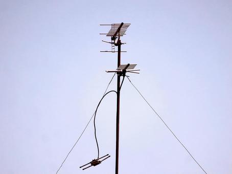 アンテナ アンテナ アンテナ,テレビアンテナ,tvアンテナの写真素材