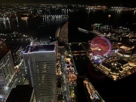 横浜の夜景 横浜の夜景 夜景,デート,デートスポットの写真素材