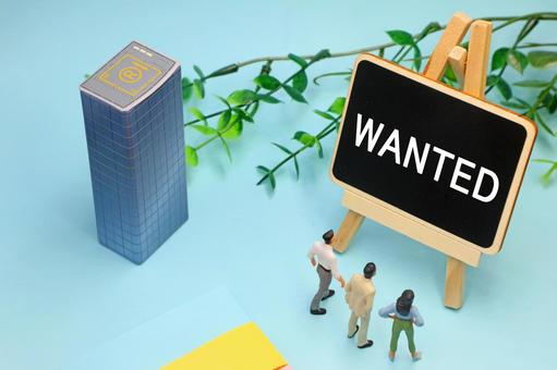 WANTEDの文字素材 人材募集,wanted,求人の写真素材
