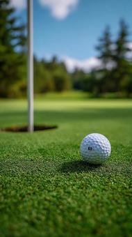 集中力を高めるゴルフの瞬間 集中力を高めるゴルフの瞬間の写真