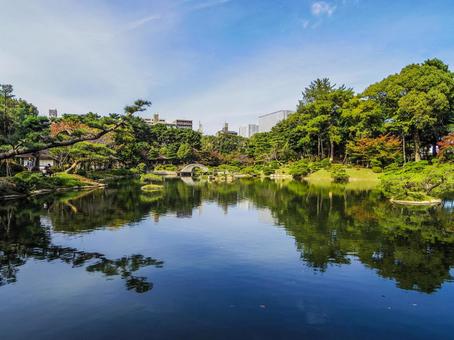 【広島県】広島市の縮景園 縮景園,広島県,広島市の写真素材
