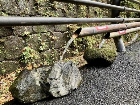 川の温泉 伊香保,温泉,伊香保温泉の写真素材