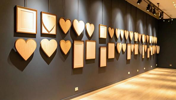 ハートの展示会 ハートの展示会の写真