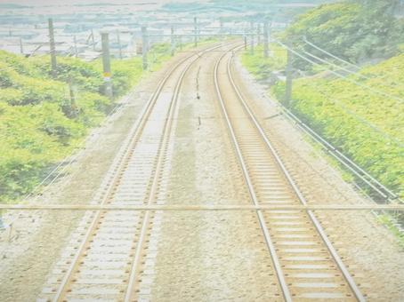 初秋の線路 初秋の線路の写真