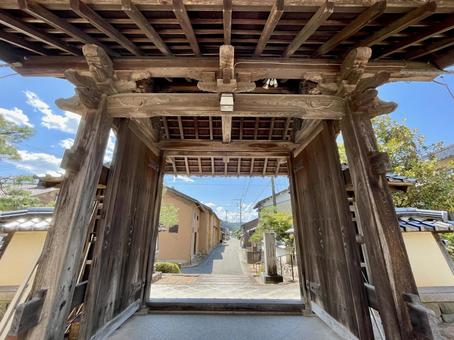 兵庫県 楼門から見る出石の街並み 兵庫県 楼門から見る出石の街並みの写真