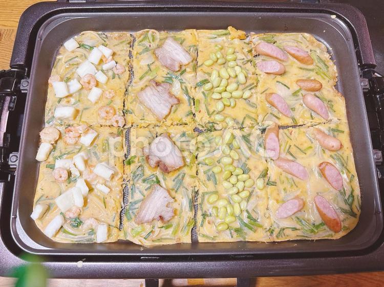 うちのお好み焼き お好み焼き,鉄板焼き,チヂミの写真素材