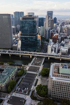 都市景観 都市景観 ステーションワン,淀屋橋,大阪の写真素材