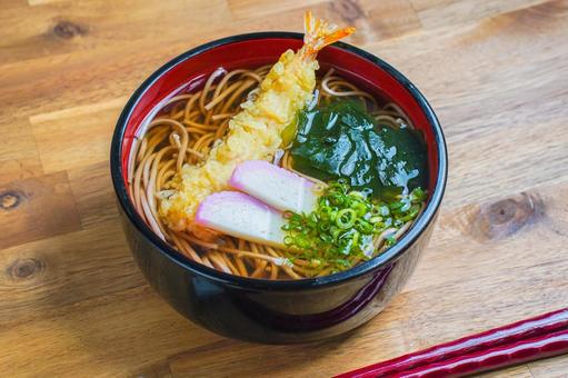 年越しそば 年越しそば,そば,えび天の写真素材