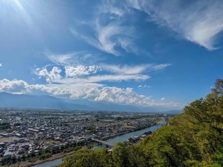 展望台から見下ろす松本市 展望台から見下ろす松本市の写真