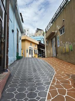 甘川文化村 裏路地 韓国釜山 甘川文化村 裏路地 韓国釜山 甘川文化村,釜山,観光の写真素材