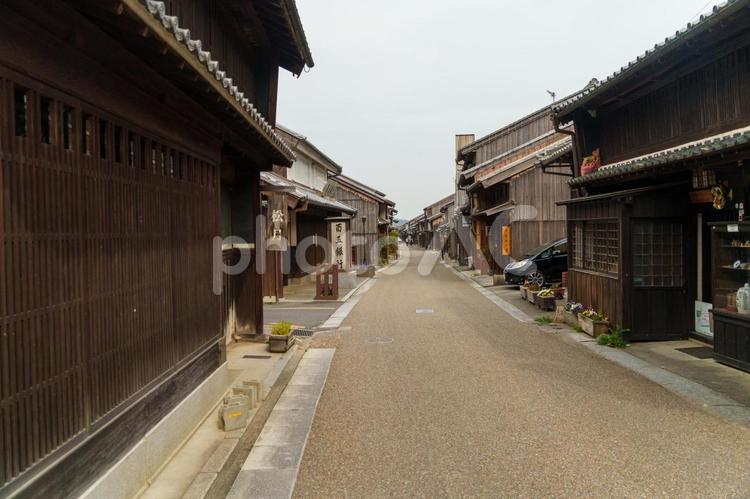 関宿、町屋の街並み 関宿,街並み,町屋の写真素材