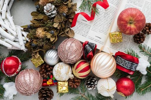クリスマスデコレーション クリスマスデコレーション クリスマス,オーナメント,グリーティングカードの写真素材