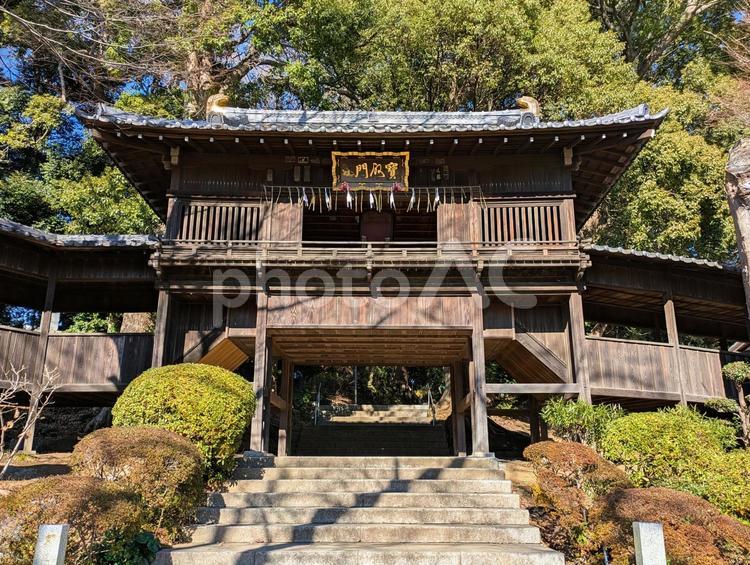 中山法華経寺・宝殿門3 中山法華経寺,法華経寺,千葉県の写真素材