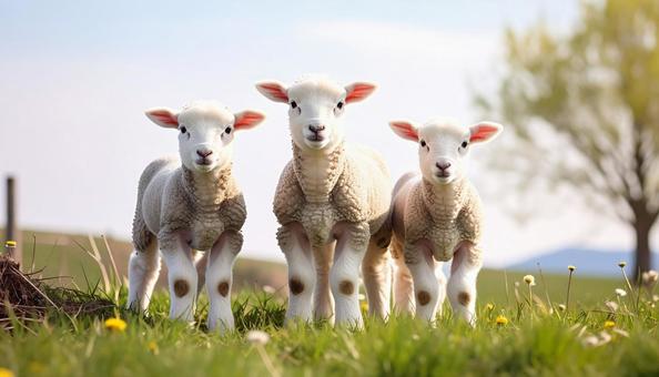 可愛い子羊の写真